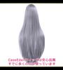 CaseEden Cosplay Wig, Premium, Smooth, Long, Straight, 100cm, Dark Silver, WIG6131