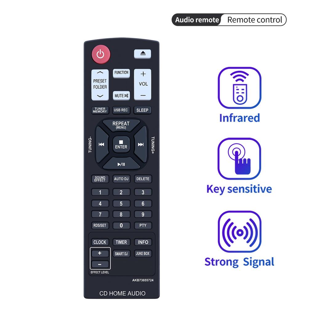 AKB73655724 For 10m Range Infrared Remote Controller Ergonomic Remote Control For LG Home Theater Amplifier and Player
