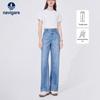 Women's Lightweight Straight-Leg Wide-Leg Jeans