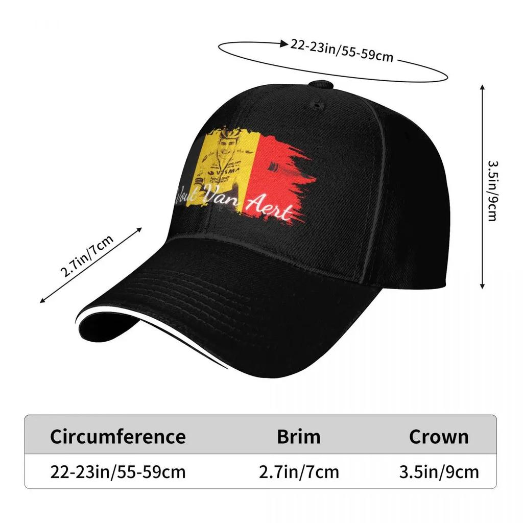 Wout Van Aert Baseball Cap Rugby Black New In The Hat Hats Man Women'S