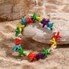 Bracciale Boemo con Perline Imitazione Conchiglia per Donna Stella Marina Tartaruga Bracciale in Corda Intrecciata Fatto a Mano Amicizia Spiaggia Vacanza Gioielli