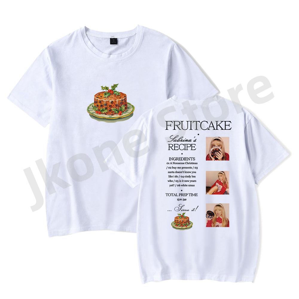 

Sabrina Carpenter Fruitcake Tshirts Merch New Logo Women Unisex Fashion Casual Short Sleeve Tee S