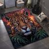 Multiple sizes Jaguar tropical forest Carpet for Living Room Bedroom Sofa Home Decor Rus Non-slip Floor Mat Luxury Gift