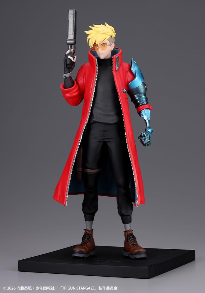 Kotobukiya TRIGUN STAMPEDE OSHI WORKS Vash the Stampede TRIGUN STAMPEDE Scale PVC Painted Complete Figure 1/8