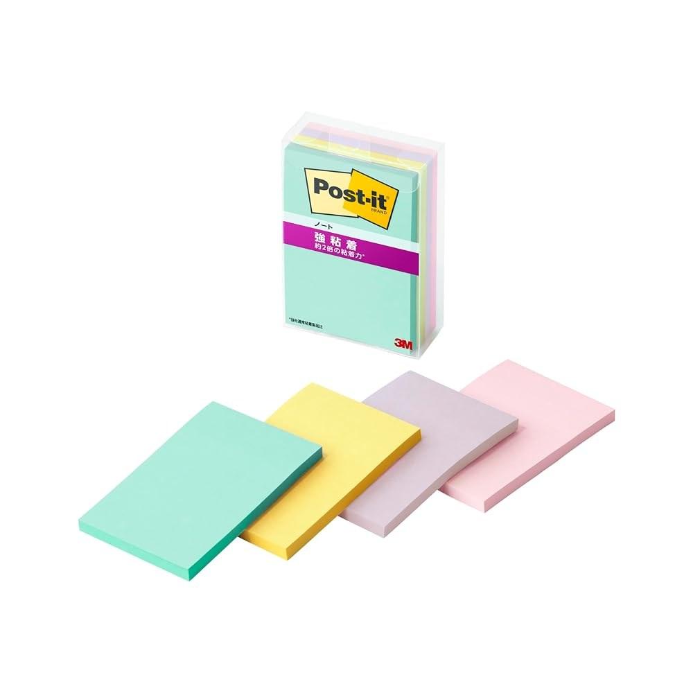 3M Post-it Notes Strong Adhesive Cute Multicolor 75×50mm 45 Sheets Pads 656SS-MC-5N