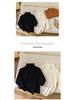 Girls' Korean Style Solid Color Knit Sweater - Simple Round Neck Autumn/Winter Children's Clothing