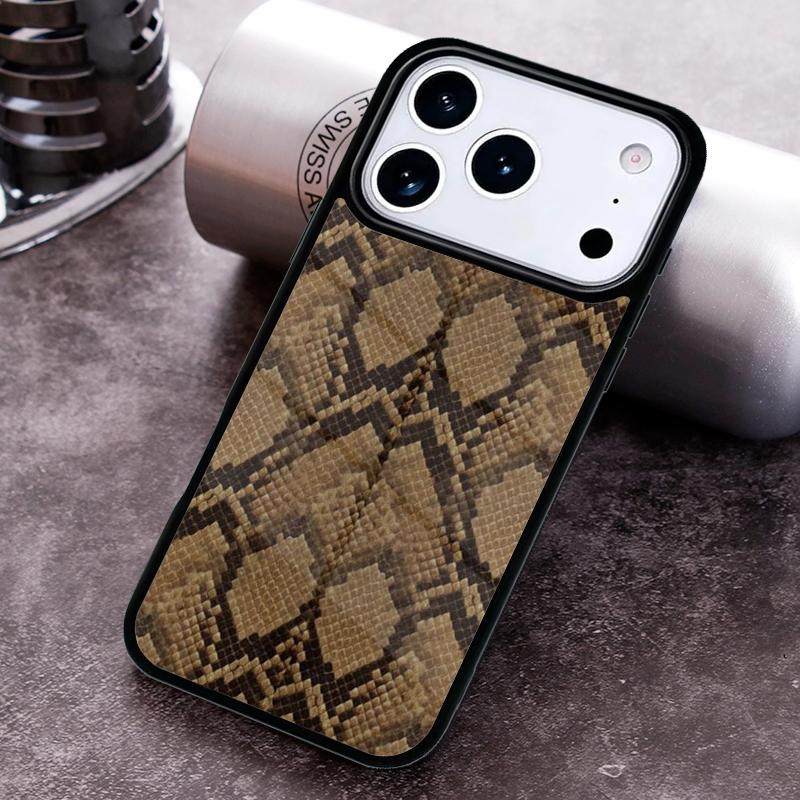 Cobra Python Snake Skin Phone Case For iPhone 17 16 15 14 13 12 11 Pro Max Plus 17Air Soft Silicone Cover