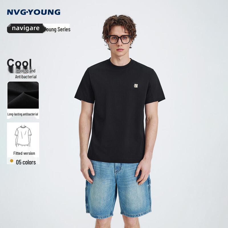 NVG·YOUNG Men s Cooling Quick-Dry Crewneck T-Shirt L