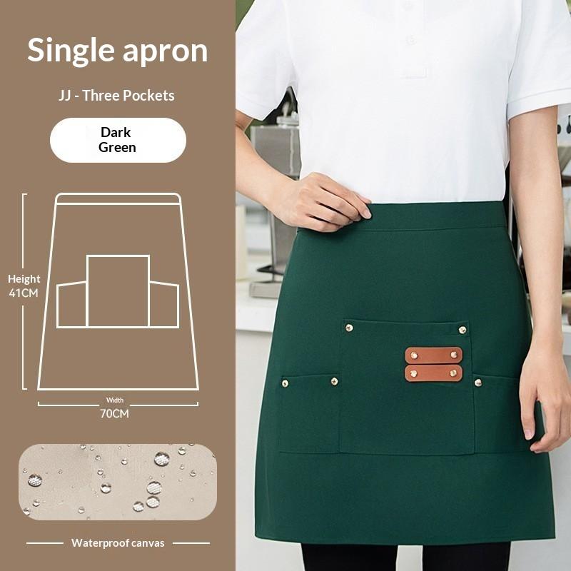 1Pcs Apron Canvas Multi Pocket Neck Proof Kitchen Cooking Baking Barber Gardening Work Apron