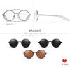 Gafas de Sol Polarizadas BARCUR de Lujo Vintage Exquisitas para Mujer con Montura Circular Metálica de Alta Calidad UV400 Gafas de Sol para Hombre
