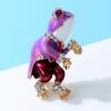 Blucome Cartoon Cute Frog Brooches For Women Animal Design 2 Colors Kids Accessories High Quality New 2023