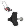 Black Plastic Lawn Mower Triangle Handle Knob Screw Bolt Replacement Lawn Machine Accessories