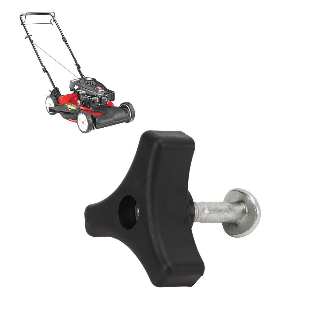 Black Plastic Lawn Mower Triangle Handle Knob Screw Bolt Replacement Lawn Machine Accessories