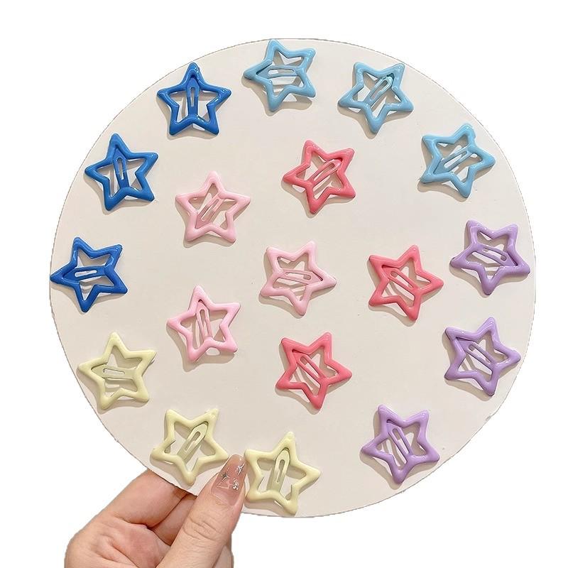 Dopamine Cute Star Hair Clips: DIY Five-Pointed BB Clips for Women & Kids' Bangs