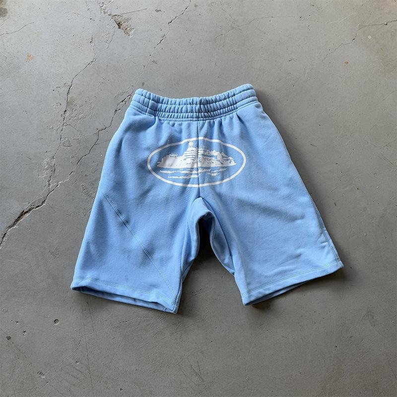 Corteiz American Street Hip Hop Printed Knitted Shorts Men's Trend Brand Summer Loose High Street Five-point Central Guard Pants
