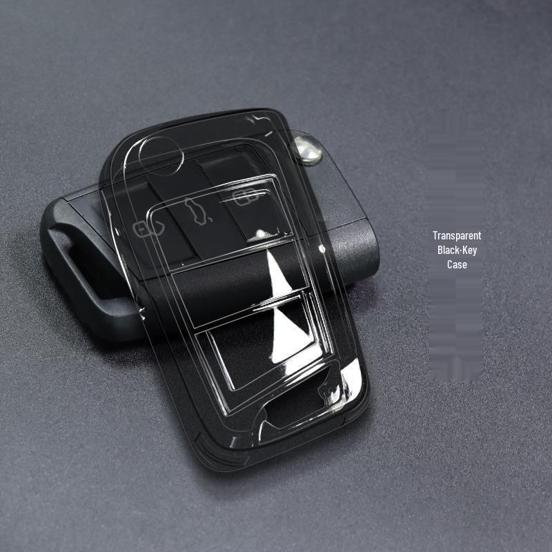 Transparent Key Case for Volkswagen: Compatible with Lavida, Sagitar, Tharu, T-Roc, Polo, Tayron, Tiguan, Bora, CC.
