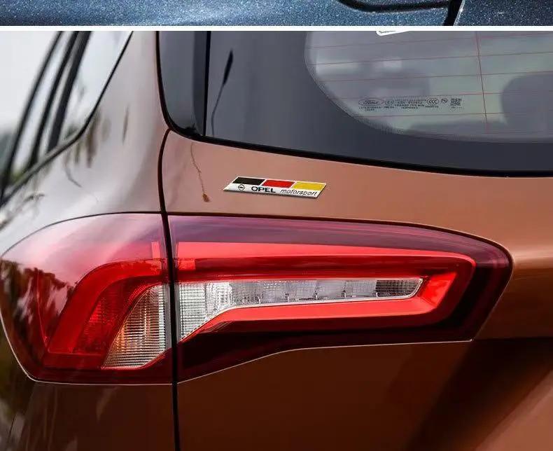 Aluminum car badge stickers can be freely pasted on the car body For Opel Insignia Astra Antara Meriva Zafira H G Corsa