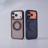 iPhone 17 Pro Max Magnetic Ring Stand Case with Skin-Feel Cover
