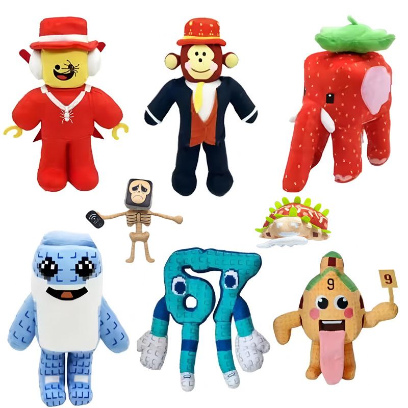 Rubare Un Peluche Brainrot Rubare Un Brainrot 67 Peluche Giocattolo Sedia Italiana Peluche Carini Giocattoli Morbidi per Regali di Natale Compleanno