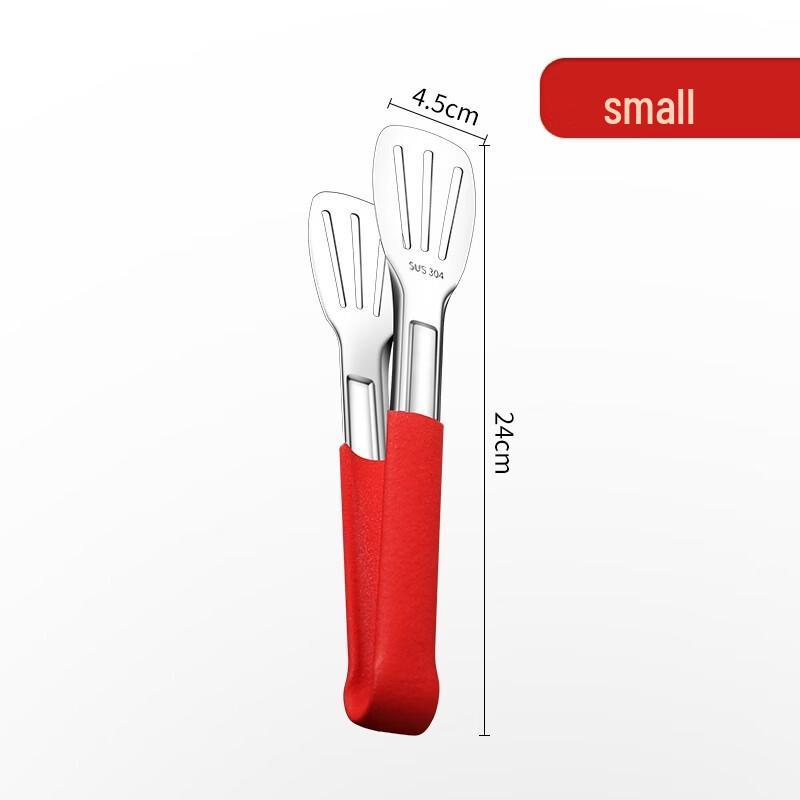Stainless Steel Food Tongs with Hemp Rubber Handle