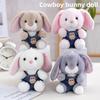 Plush Bunny Keychain With Long Ears For Girls And Kids Bag Charm Accessory