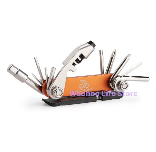 

Bike Multi Tool Bicycle Repair Tool Kit MTB Multi Tool Compact Bike Tool For Mountain And Road Bicycle помаранчевий