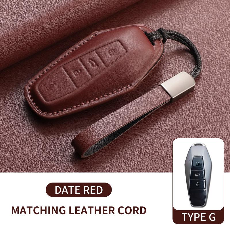 

New Leather Car Key Case Cover Shell Fob For Chery Icar 03 Icar03 AIQAR EQ7 EQ5 EQ3 JAECOO J6 J7 J8 Keychain Holder Accessories