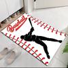 Baseball Printed Carpet, for Office Chair Living Room Bedroom Kitchen Room Decor Gifts.