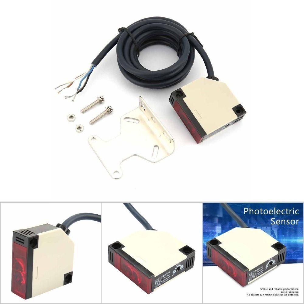 E3JK-DS30M2 Photoelectric Sensor Switch Normal Close 30cm Specular Reflection Sensor 2m Line 90-250V Diffuse Reflection Switch