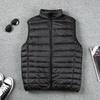 Mantel Ultraleichte ärmellose Pufferweste Jacke Ultradünne warme leichte Daunenjacke Weste Winter Herren Entendaunenweste Mäntel