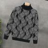Męski Modny Sweter Golfowy z Dzianiny Wysokiej Klasy 2023 - Ciepły Zimowy Młodzieżowy Top