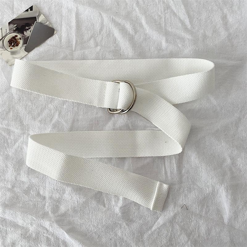 

2025 New Men s Double Row Needle Buckle Woven Belt Women s Belt Leisure Sports Outdoor Work Belt