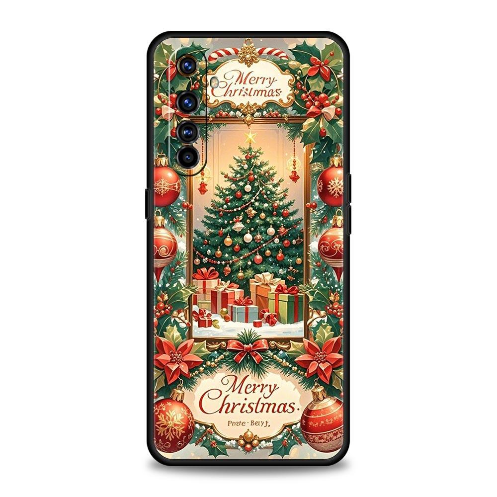Merry Christmas Soft TPU For Realme 13 12 11 10 9 Pro Plus GT3 GT2 C21 C25 C35 C53 C55 C67 Pro 5G Phone Case Cover Fundas Capas