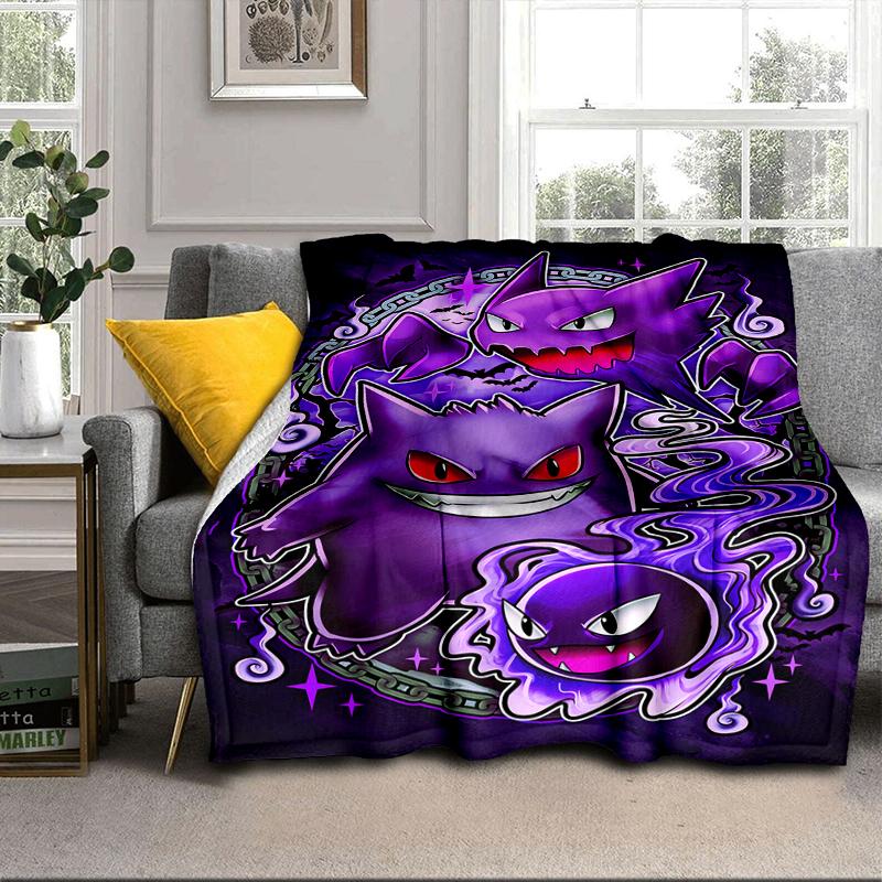 Stained Glass Pika Fantasy Blanket Flannel Blanket for bed, sofa, Camping, Hiking, Picnic Essentials, gift for family Fan gifts