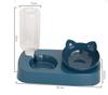 Elevated Double Cat Dog Bowls Pet Food and Water Bowl with 15°Tilted Raised  for Cats Small Dogs and Other Small Animals