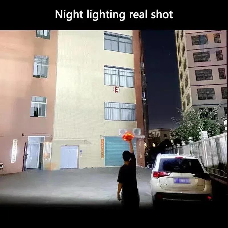 100W Zonneschijn Schijnwerper Buiten Draagbare LED Reflector Spot Oplaadbare Projector Schijnwerper Bouwlamp Nood Buiten Kampeerlicht