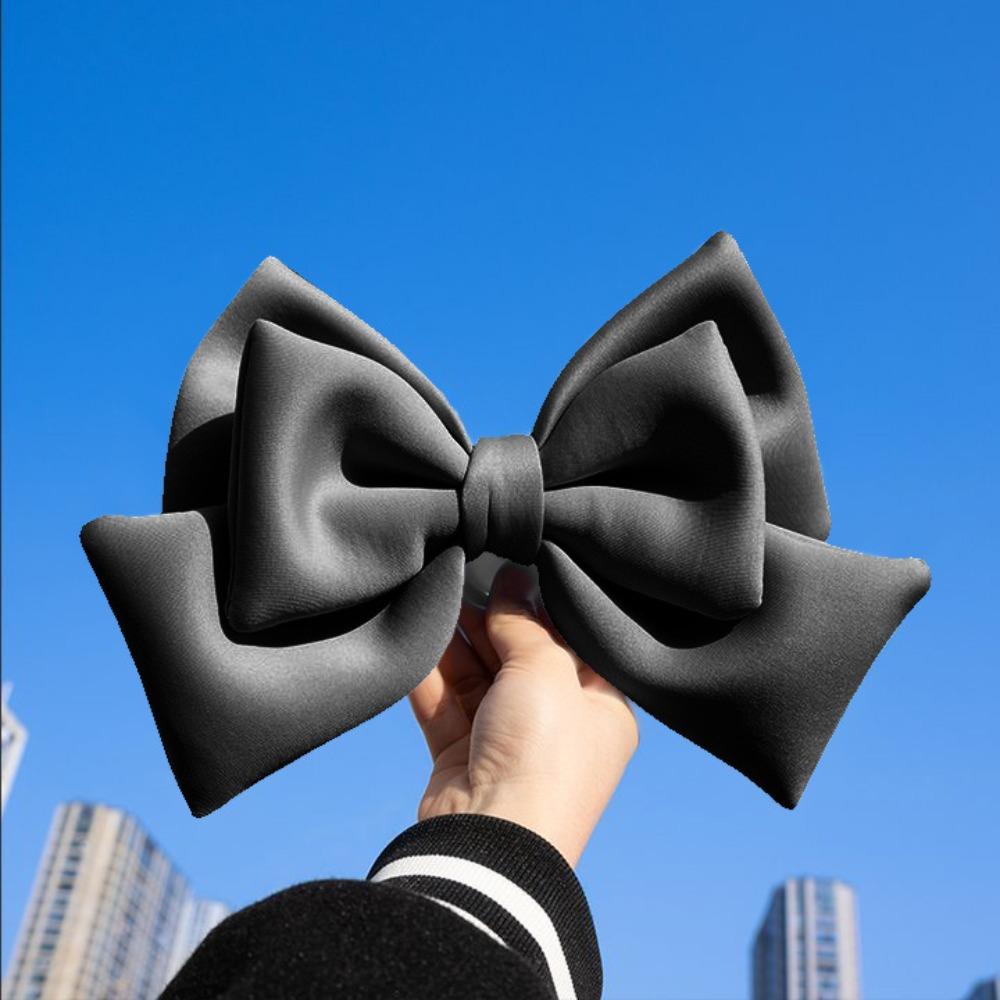 Cloth Cloth Satin Ribbon Bow 12 Colors Helmet Headwear Helmet Bowknot Electric Vehicle Decoration