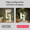 Wireless Charger Stand USB 2 Port Mobile Phone Fast Charging Station Adjustable LED Table Lamp Creative Lights Bedroom Lighting