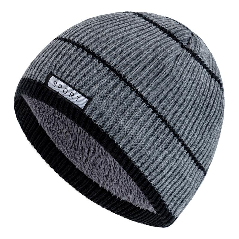 Unisex Nye Vinterluer Lue Plysjfôr Streetwear Varme Beanies For Mann Kvinne Casual Vinter Ski Strikkeluer