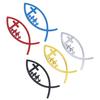 Christian Cross Fish Emblem Sticker 3D Car Jesus Fish Decal Sticker for Car Window Bumper Automotive Jesus Fish Badge