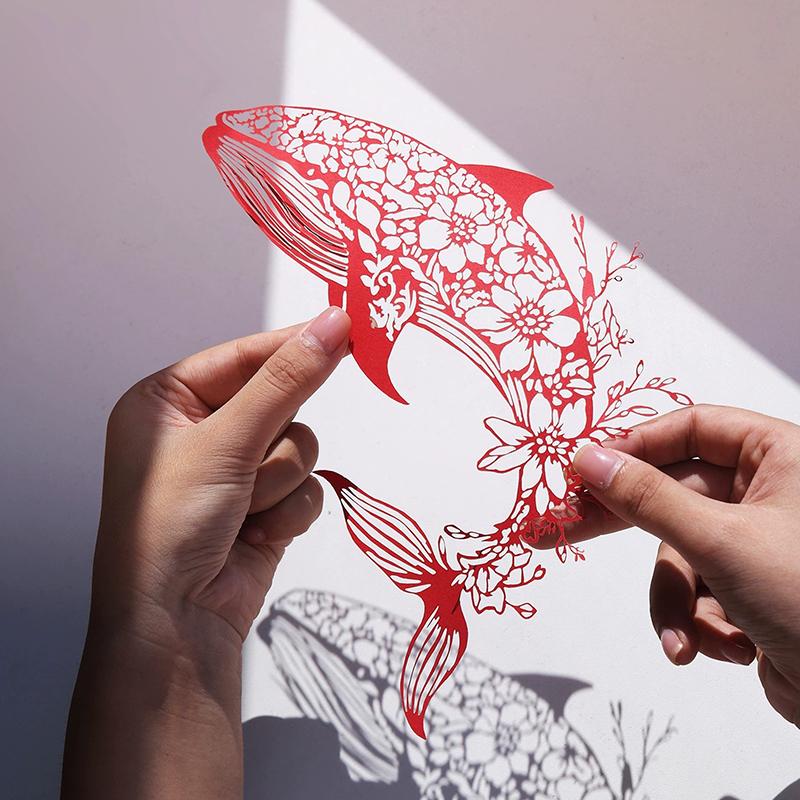 Creative Paper Cutting And Origami Book Diy Craft, Paper Cutting Painting, Engraving Painting, Holiday Gift