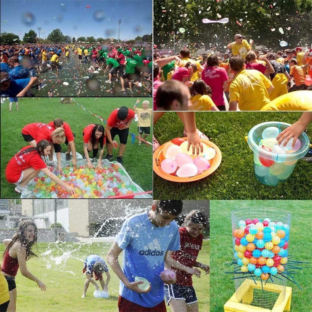 3 Inch Rainbow Latex Balloons, Small Multicolor Water & Air Balloons for Summer Water Fights, Birthday & Party Decorations