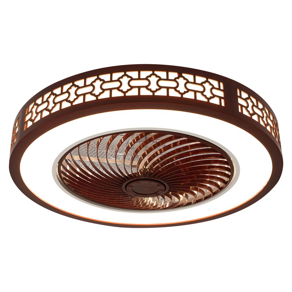 22in Red Ceiling Fan w/Light Remote Control 3-Color Lighting Modes 110V 64W NEW