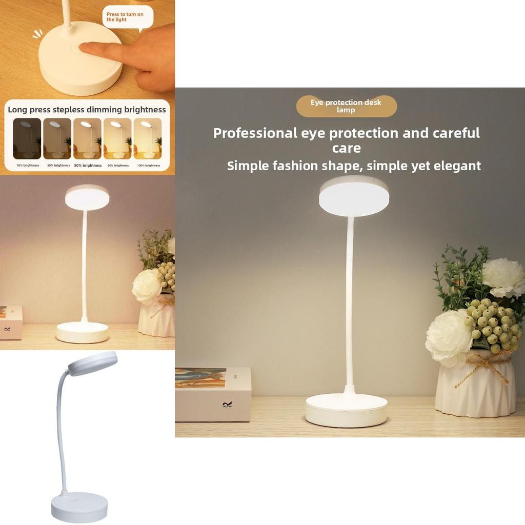 Led Study Desk Lamp With Usb Rechargeable Power For Students Reading And Eye Care