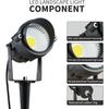 12W 3000K Niedervolt-Gartenleuchten LED Warmweiß Außenbeleuchtung Wasserdichter Außenbereich Gartenweg Strahler