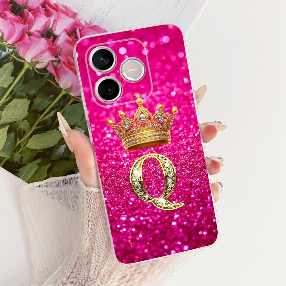 For Honor 600 Lite Honor600 2026 Fashion Crown Letter Phone Case For Honor 600 600Lite 5G Soft Silicone TPU Cases