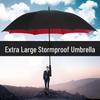 Extra Large, Thick, Reinforced Windproof Umbrella with Long Handle and Stylish Logo Print