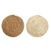 Natural Woven Placemat Handmade Straw Japanese Pot Mats Heat Resistant Non-Slip Coasters for Dining Table Reusable Table Mats for Home Kitchen