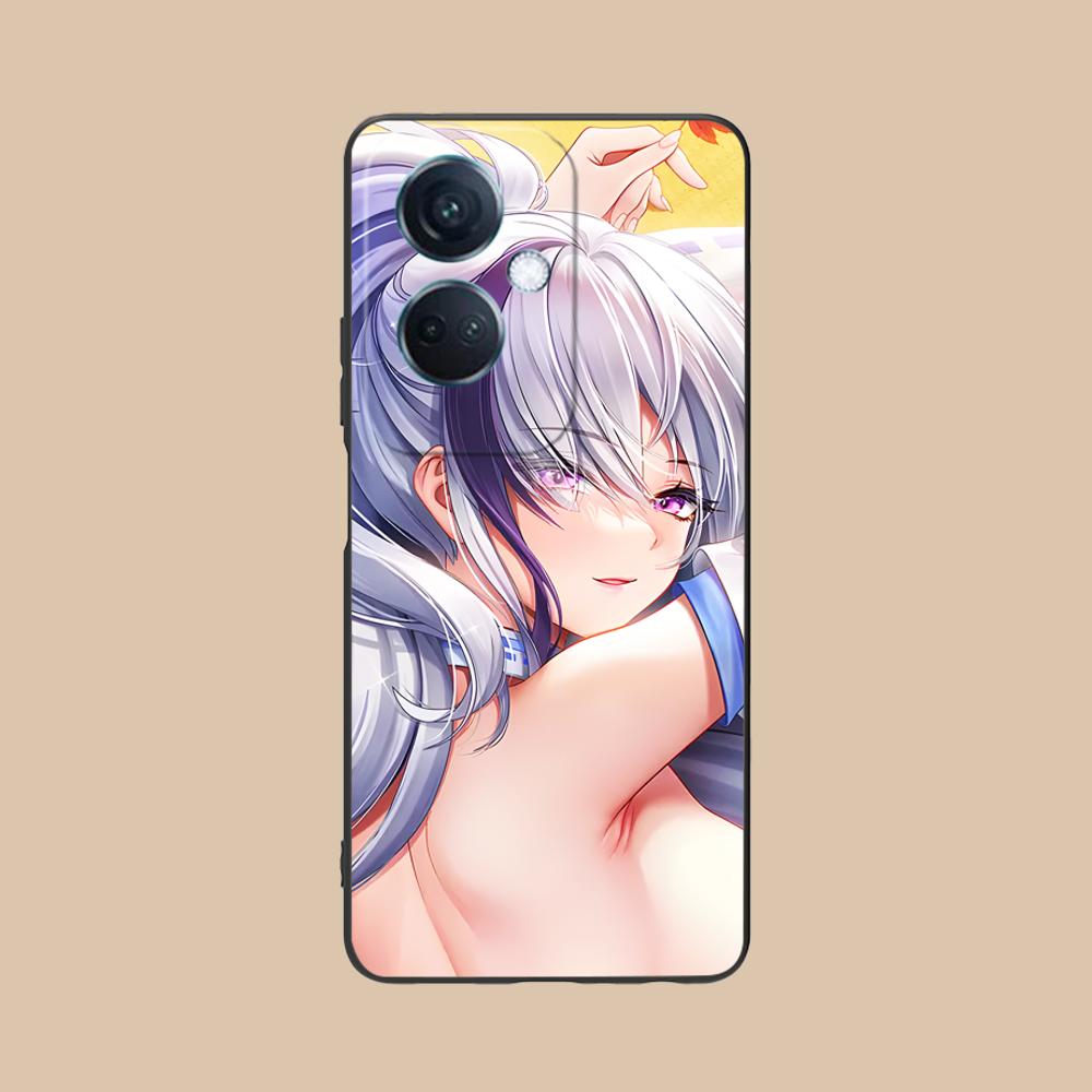 Azur Lane Unzen Matte TPU Mobile Phone Case for OPPO Reno 14 13 12 11 10 9 8 7 6 5 F T Pro 5G Colorful Printing Cover