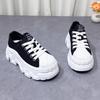Mesh breathable little white shoes women's 2025 spring and summer new small thick-soled heightening muffin shoes fashionable casual board shoes